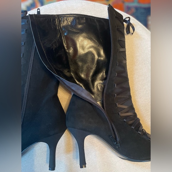 Beverly Feldman Corset Lace-Up Boots - Picture 3 of 9